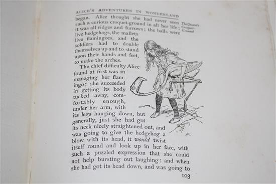 Dodgson, Charles Lutwidge - Alices Adventures in Wonderland, one of 1130, illustrated by Arthur Rackham, qto, original cloth gilt,